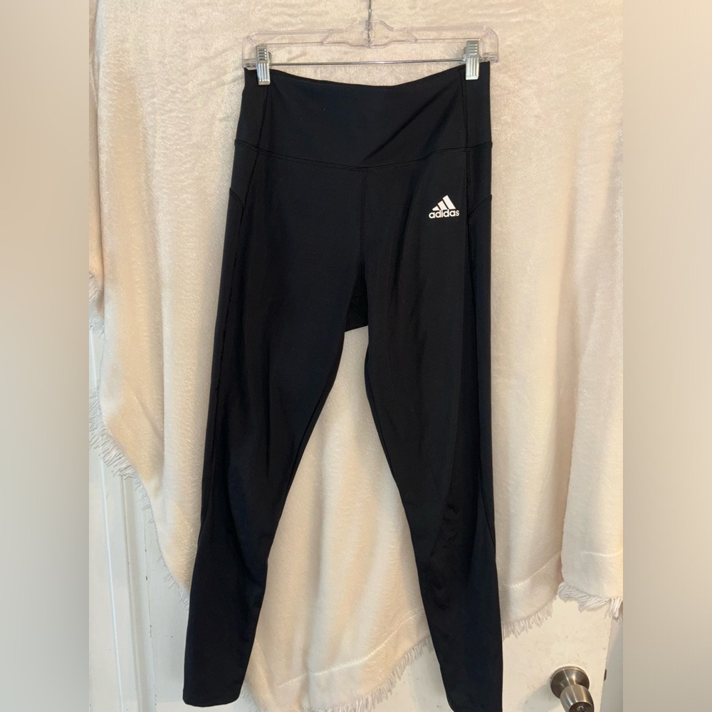 ADIDAS leggings, BLACK, athletic wear, size L
